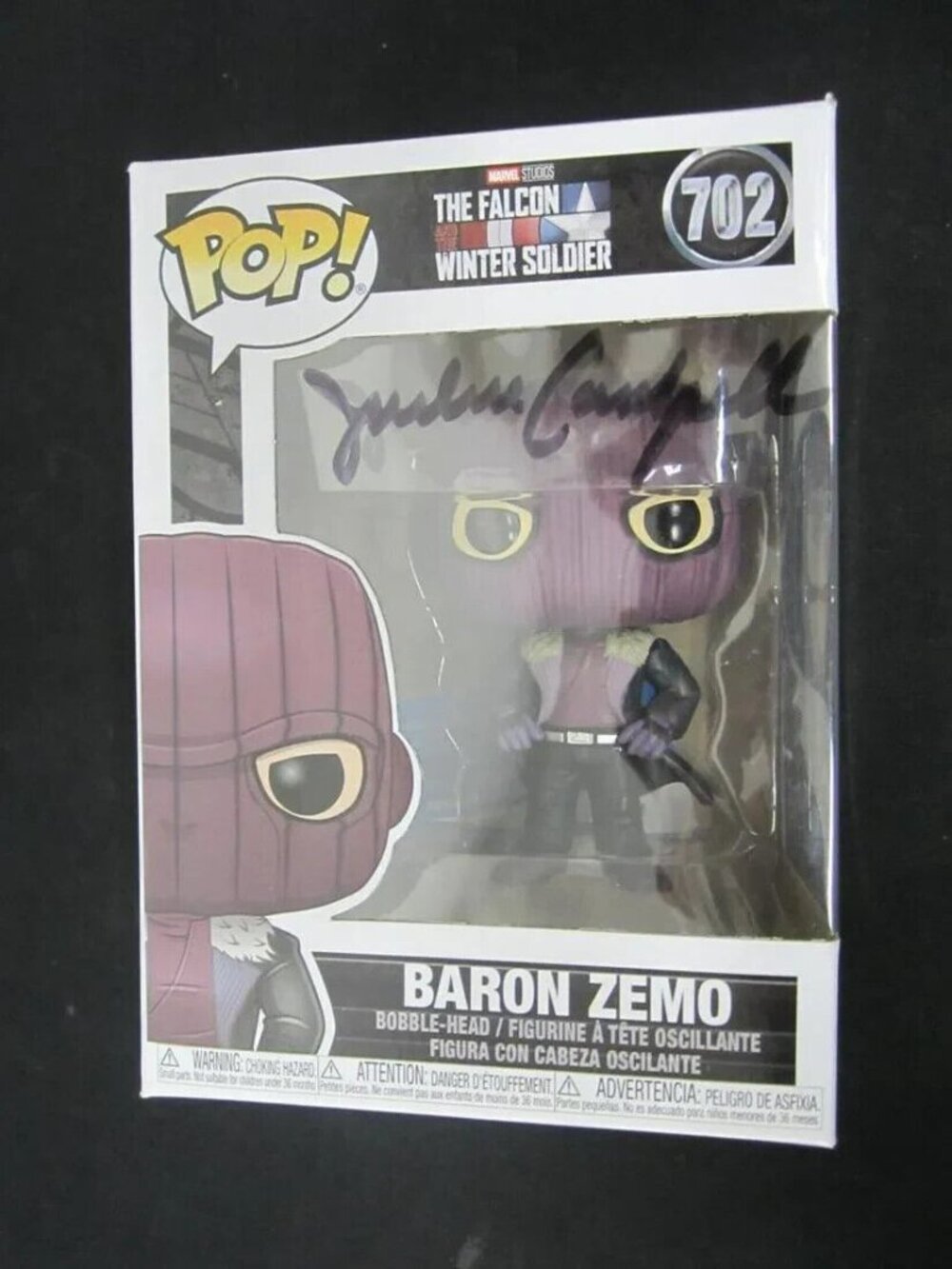 Joshua Campbell signed Funko Pop! Vinyl: Marvel - Baron Zemo #702 w/COA
